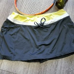 Tek Gear Tennis Drawstring Skirt Skort Gray XL